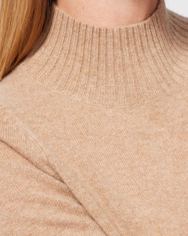 Cashmere Elbow Sleeve Pullover Sweater - image 4